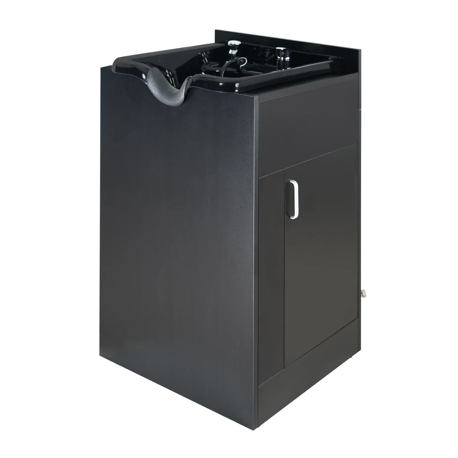 Omysalon Salon Wet Cabinet Station with Shampoo Bowl & Sprayer Faucet - Image 3