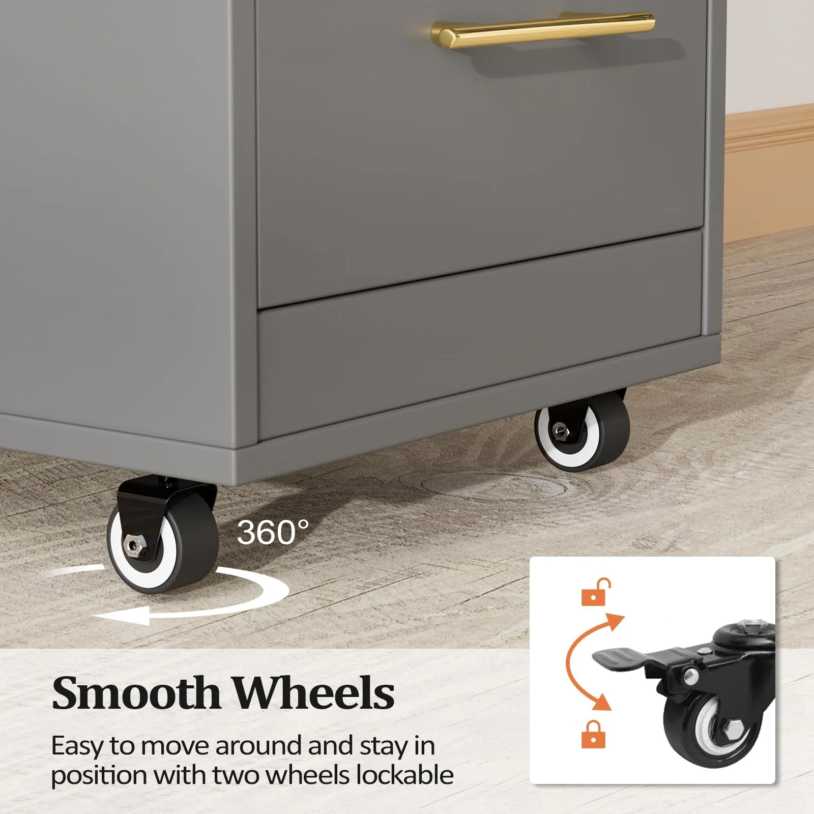OmySalon ST1601 Wooden Mobile Salon Trolley Cart w/Wheels & 3 Drawers - Image 28