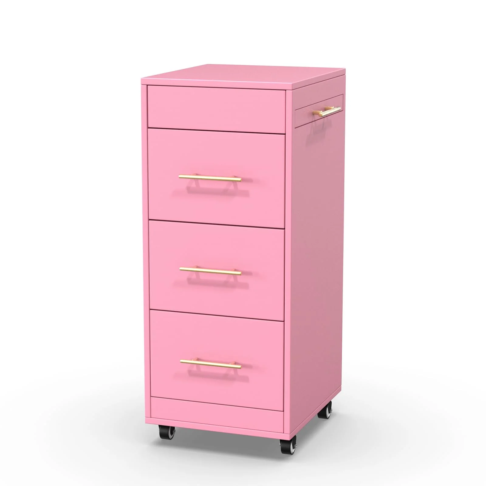 OmySalon ST1601 Wooden Mobile Salon Trolley Cart w/Wheels & 3 Drawers - Image 29