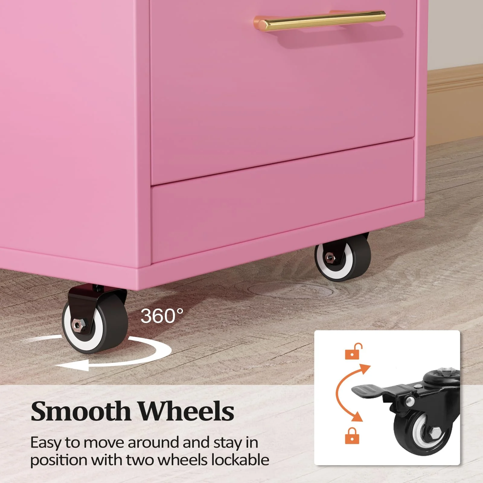 OmySalon ST1601 Wooden Mobile Salon Trolley Cart w/Wheels & 3 Drawers - Image 35